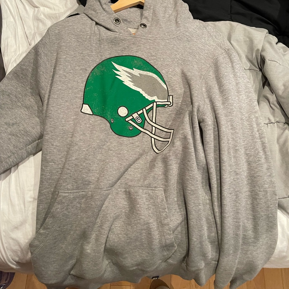 Philadelphia eagles lightly worn grey hoodie